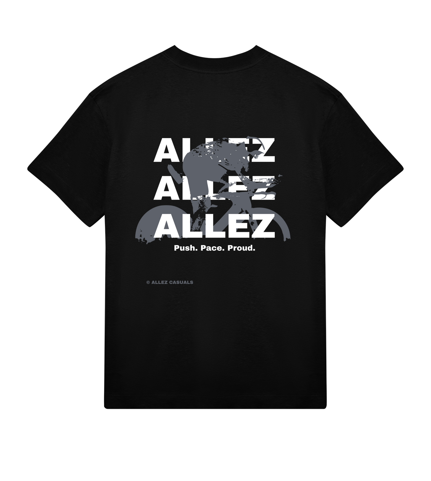 ALLEZ – Push. Pace. Proud. – Womens Oversized Tee