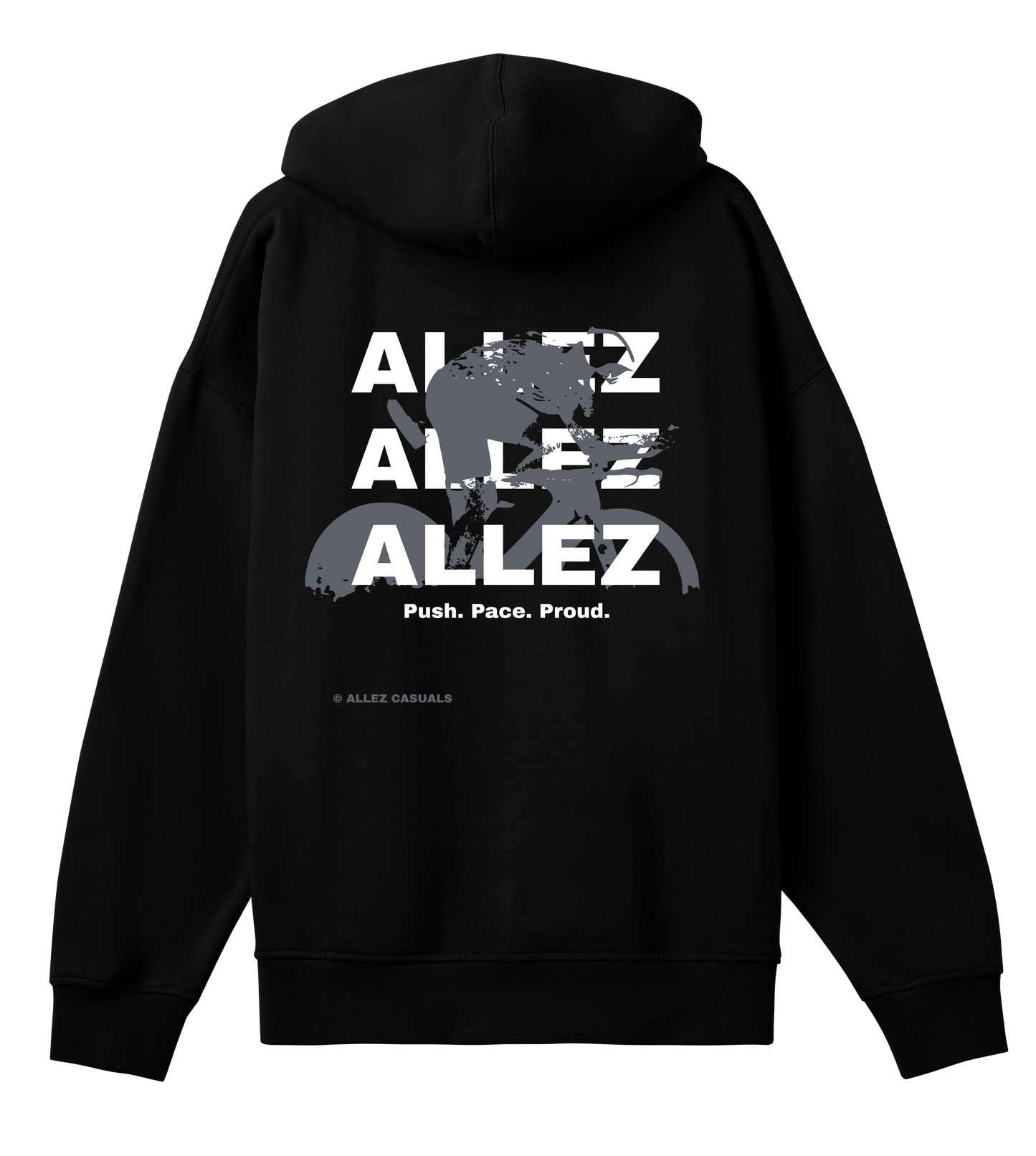 ALLEZ – Push. Pace. Proud. - Mens Boxy Hoodie