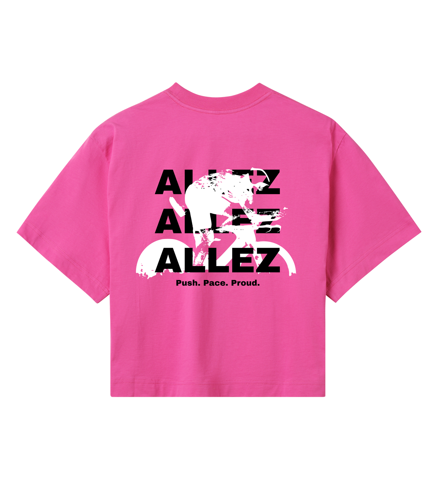 ALLEZ – Push. Pace. Proud. - Womens Crop Top