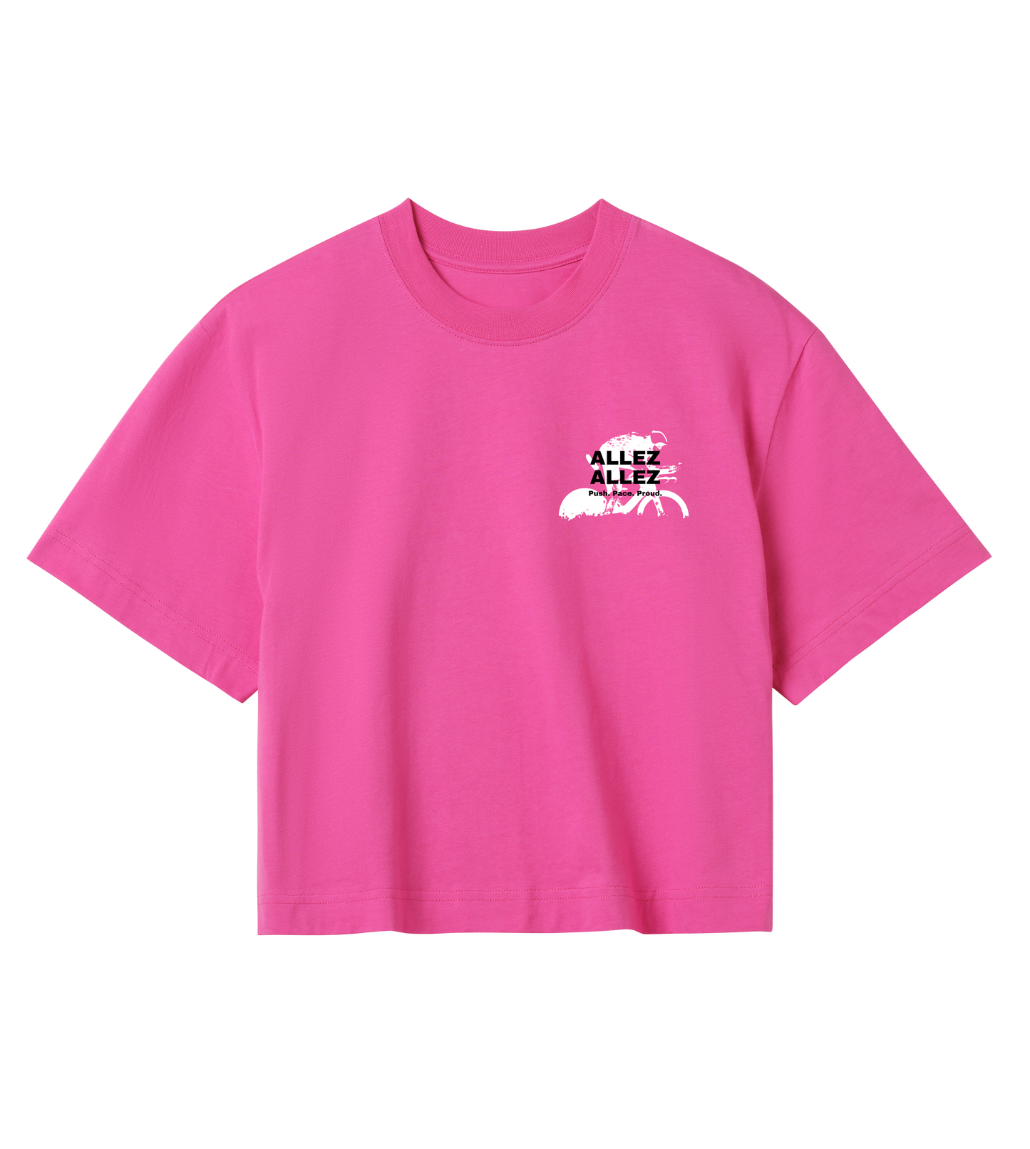 ALLEZ – Push. Pace. Proud. - Womens Crop Top