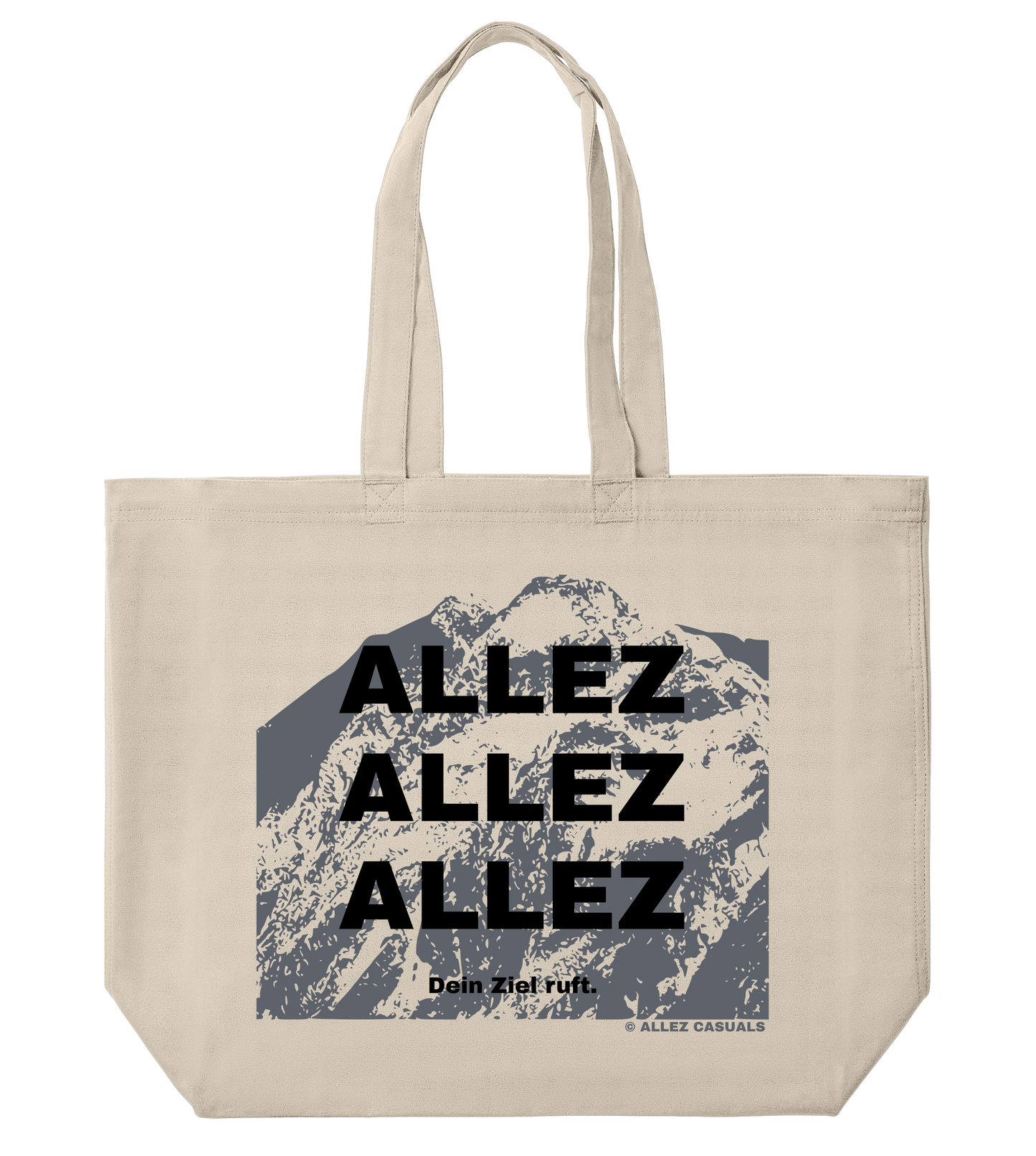 ALLEZ – Dein Ziel ruft. – Canvas Large Tote