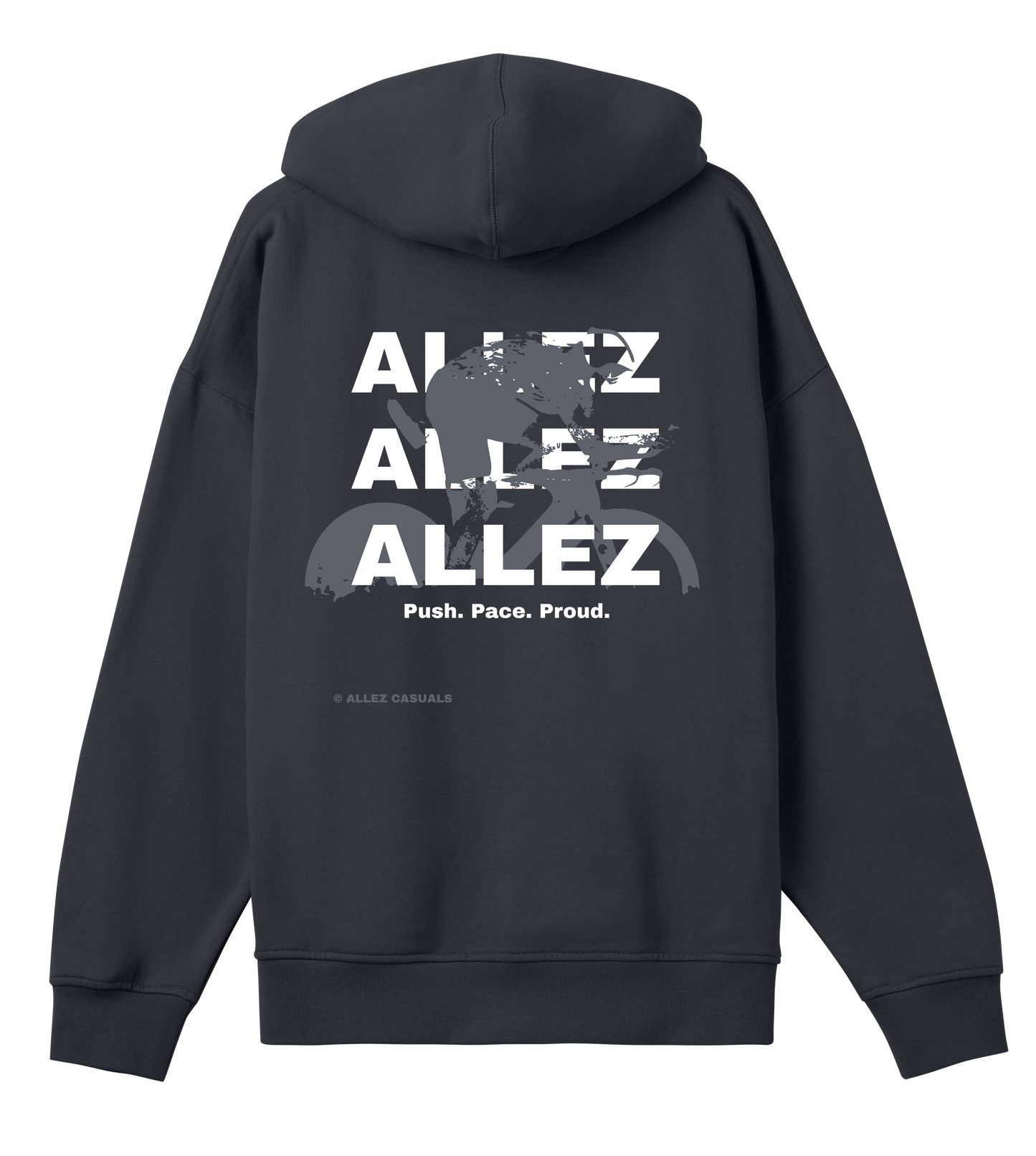 ALLEZ – Push. Pace. Proud. - Mens Boxy Hoodie