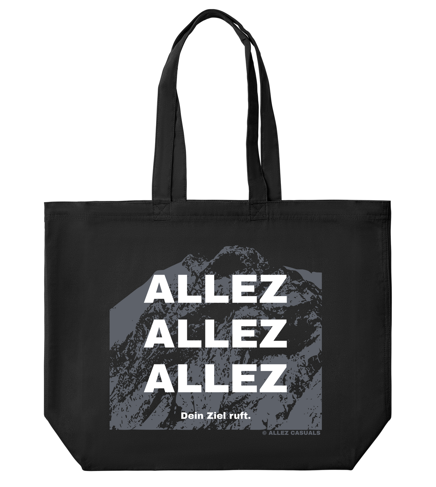 ALLEZ – Dein Ziel ruft. – Canvas Large Tote