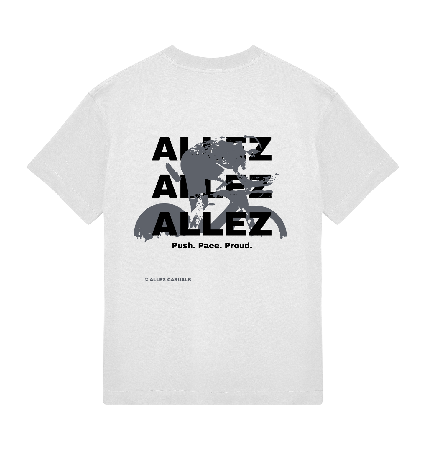 ALLEZ – Push. Pace. Proud. – Womens Oversized Tee