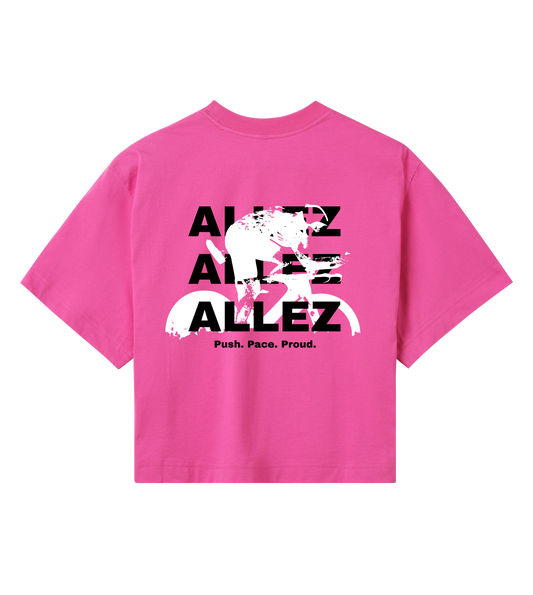 ALLEZ – Push. Pace. Proud. - Womens Crop Top
