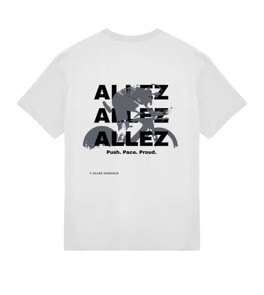 ALLEZ – Push. Pace. Proud. – Womens Oversized Tee
